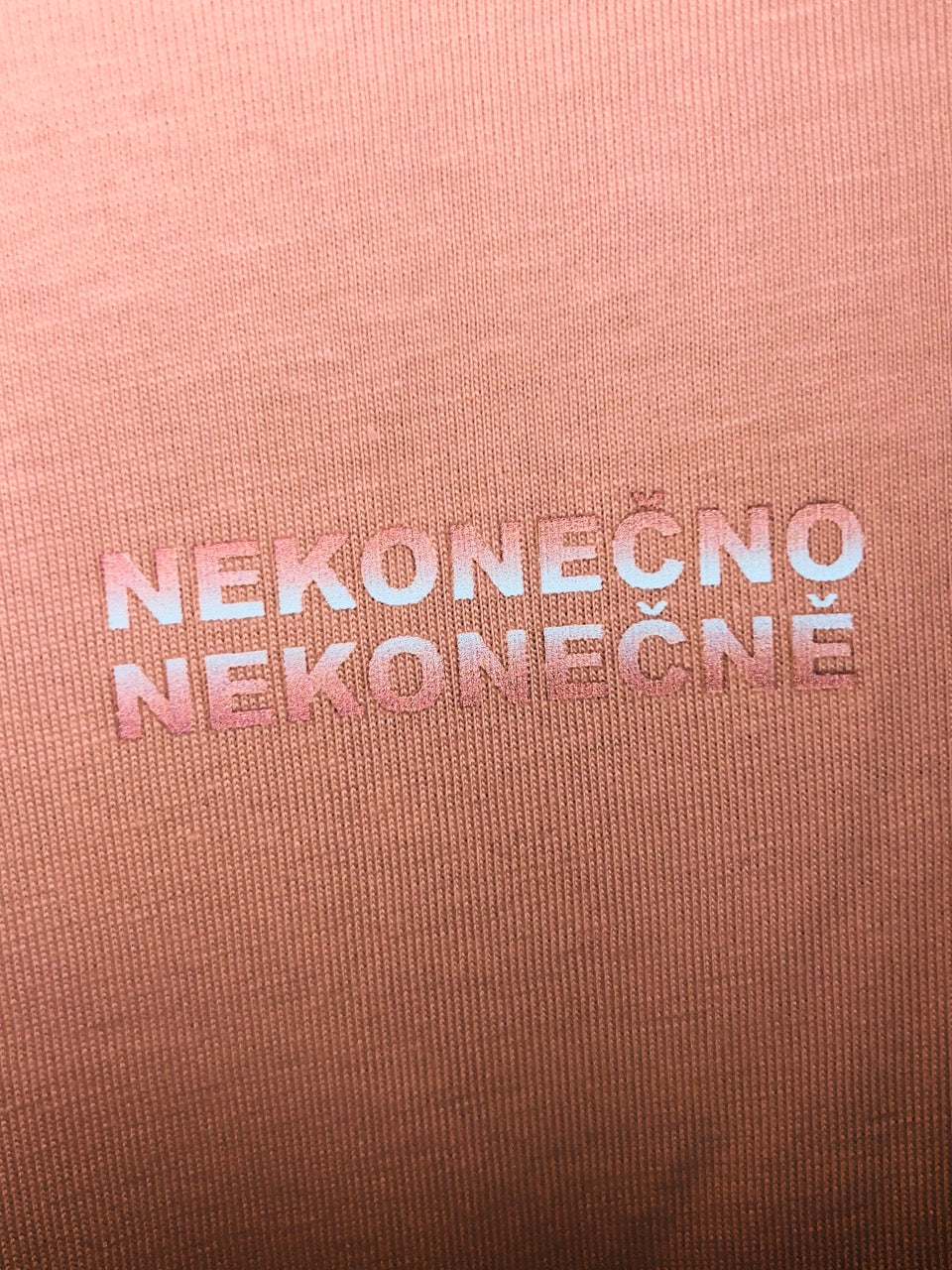Tričko NEKONEČNĚ KRÁT / meruňkové